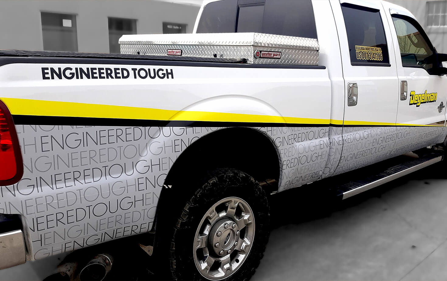 Degelman fleet vehicle wrap